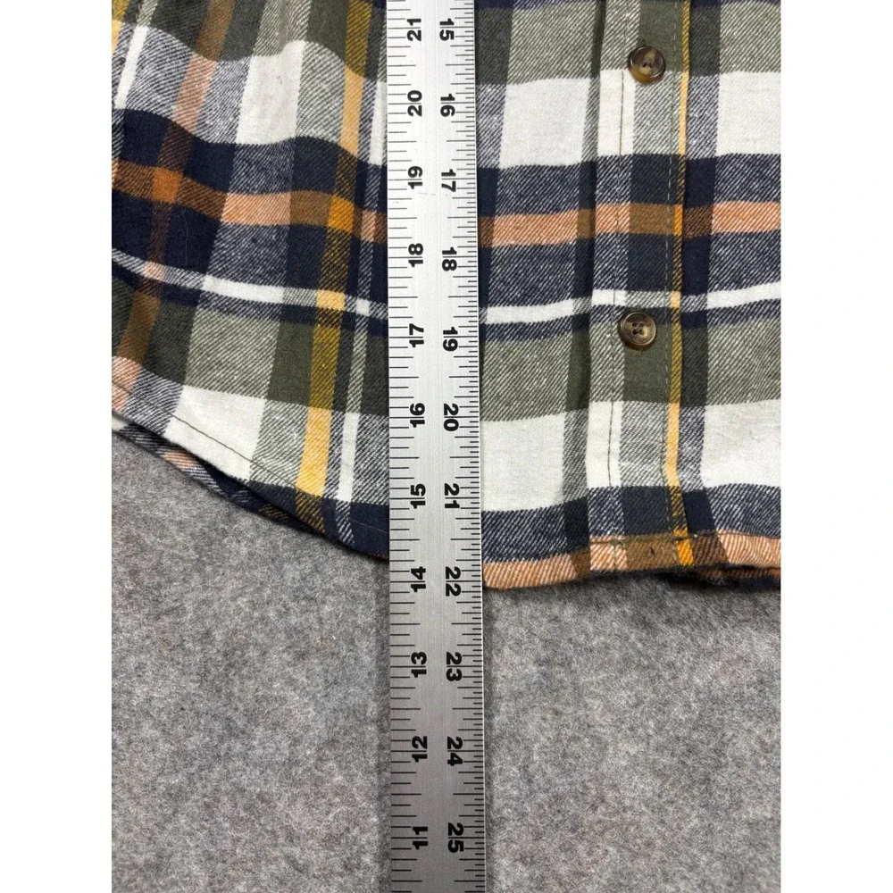 Levi's Boys Hooded Flannel Shirt Oatmeal Heather‎ Plaid Size M 8